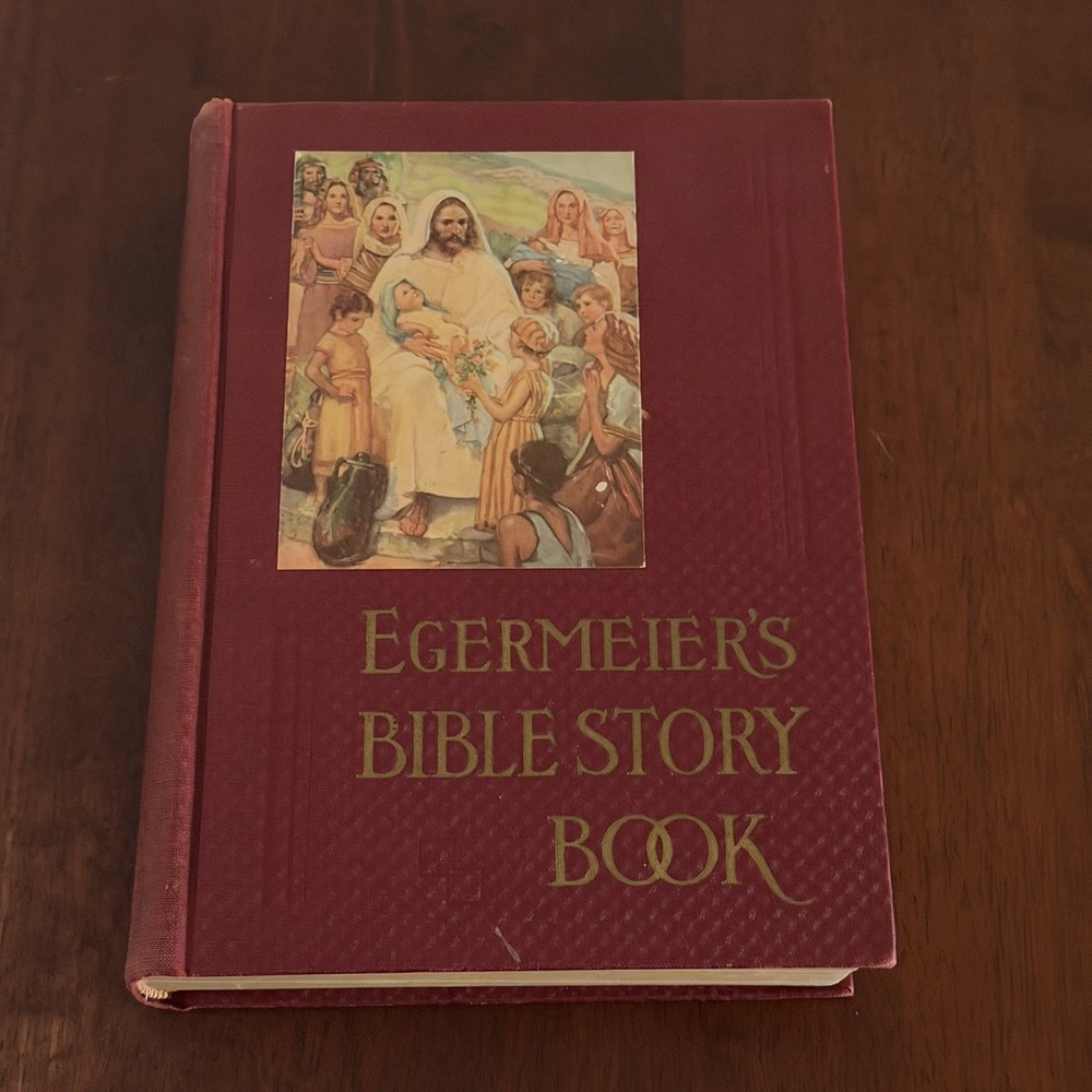 Egermeier's Bible Story Book 1939 Vintage Hardcover Illustrated Christian